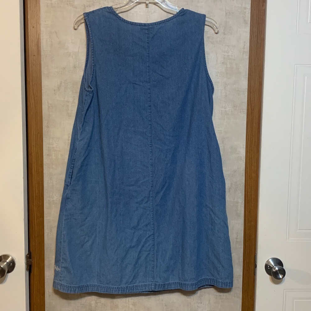 Vintage Blair Blue Denim Midi Dress with Embroidery - Picture 2 of 6